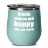 Batida Cocktail Wine Glass Lover Fan Funny Gift Alcohol Mixed Drink Insulated Tumbler With Lid Teal view 1