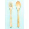 Mini Bamboo Cutlery Set- Fork & Spoon, Set of 4 (8 pcs) view 1