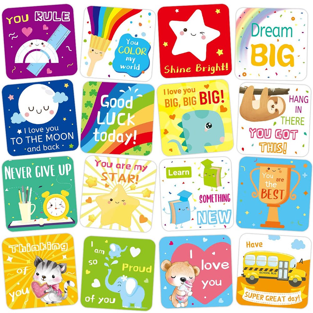 Fancy Land 60 Lunch Box Notes for Kids Cute Motivational and Inspirational