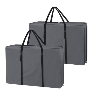 Explore Land Heavy Duty Chair Storage Bag for Folding Longue Zero Gravity Light Weight Transport Folding Rollator Walker (2PACK-Grey)