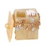 European Style Toothpick Holder Creative Toothpick Canister Household Table Cotton Swab Box Living Room Simple Toothpick Holder (Color : Yellow) view 1