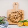 Cute Floral Honey Bee Cutting Board Gift For Bee Keeper, Flower Honey Bee Serving Board Kitchen Decor Gift For Her view 1