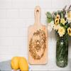 Cute Floral Honey Bee Cutting Board Gift For Bee Keeper, Flower Honey Bee Serving Board Kitchen Decor Gift For Her view 2