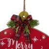 13.75" Red Onion Ornament "Merry And Bright" Christmas Sign view 3