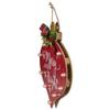 13.75" Red Onion Ornament "Merry And Bright" Christmas Sign view 4