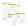 321Done Folding Recipe Cards - Set of 50, 6x5 folds to 3x5, Double-sided Rustic White Recipe Cards, Sunflower Design for Bridal Shower & Wedding Gift, Made in USA view 1