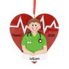 3D Boy Nurse Ornaments for Christmas Tree 2025 | Brunette Medical Ornaments RN Christmas Ornament 2025 - Healthcare Xmas Scrubs Ornament Nursing Stethoscope CNA Nurse Graduation Gift Heart Keepsake view 1
