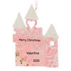 3D Castle Ornaments for Kids 2025 - Watercolor Castle Christmas Ornament for Girls Personalized Christmas Ornaments for Kids Pink Gifts for Girls Toddler Ornament for Xmas Tree Unique Keepsake view 1