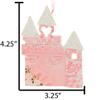3D Castle Ornaments for Kids 2025 - Watercolor Castle Christmas Ornament for Girls Personalized Christmas Ornaments for Kids Pink Gifts for Girls Toddler Ornament for Xmas Tree Unique Keepsake view 3