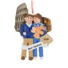 3D Personalized Our First Christmas Ornament 2025 | Traveller Couple Ornaments Vacation in New York Couples Ornament 2025 Family of 2 Unique for a Couple Ornaments Couples Unique Gifts view 1