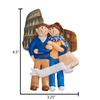 3D Personalized Our First Christmas Ornament 2025 | Traveller Couple Ornaments Vacation in New York Couples Ornament 2025 Family of 2 Unique for a Couple Ornaments Couples Unique Gifts view 3