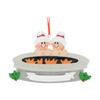 3D Personalized Our First Christmas Ornament 2025 | Custom Firepit Couple Ornaments Fireplace Couples Ornament 2025 Family of 2 Unique for a Couple Ornaments Couples Unique Gifts view 2