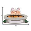 3D Personalized Our First Christmas Ornament 2025 | Custom Firepit Couple Ornaments Fireplace Couples Ornament 2025 Family of 2 Unique for a Couple Ornaments Couples Unique Gifts view 3