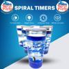 WARM FUZZY Toys (1) Alligator Spiral Timer - 3 Minutes Liquid Motion Bubbler Timer for Kids - Bubble Drop Hourglass - Fidget Sensory Toys for Prize Box, PTA, Stocking Stuffers view 2