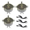 CHANCS 3PCS Synchronous Turntable Motor Electric Motor TYC50 5-6RPM/MIN 50/60Hz 4W CW/CCW AC100~127V Synchron Motor for Cup Turner,Cuptisserie Rotator with Lamp Power Cord Foot Switch 1.8m US Plug view 1