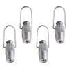 4pcs Aluminum Clothesline Tightener Lightweight Line Tightener for Laundry Tools Easy to Use with Fixed Lines Pulley Systems Household Supplies for Personalized Tautness view 2