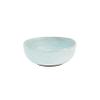 Blue 16 Piece Dinnerware Set Solid Casual Farmhouse Modern Contemporary Round Stoneware Dishwasher Safe Microwave view 4