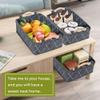 KWLET Small Baskets Fabric Bin Felt Empty Gift Basket Nursery Organizer for Makeup Cosmetics Underwear Socks Bra Collapsible Basket Home Decor view 4