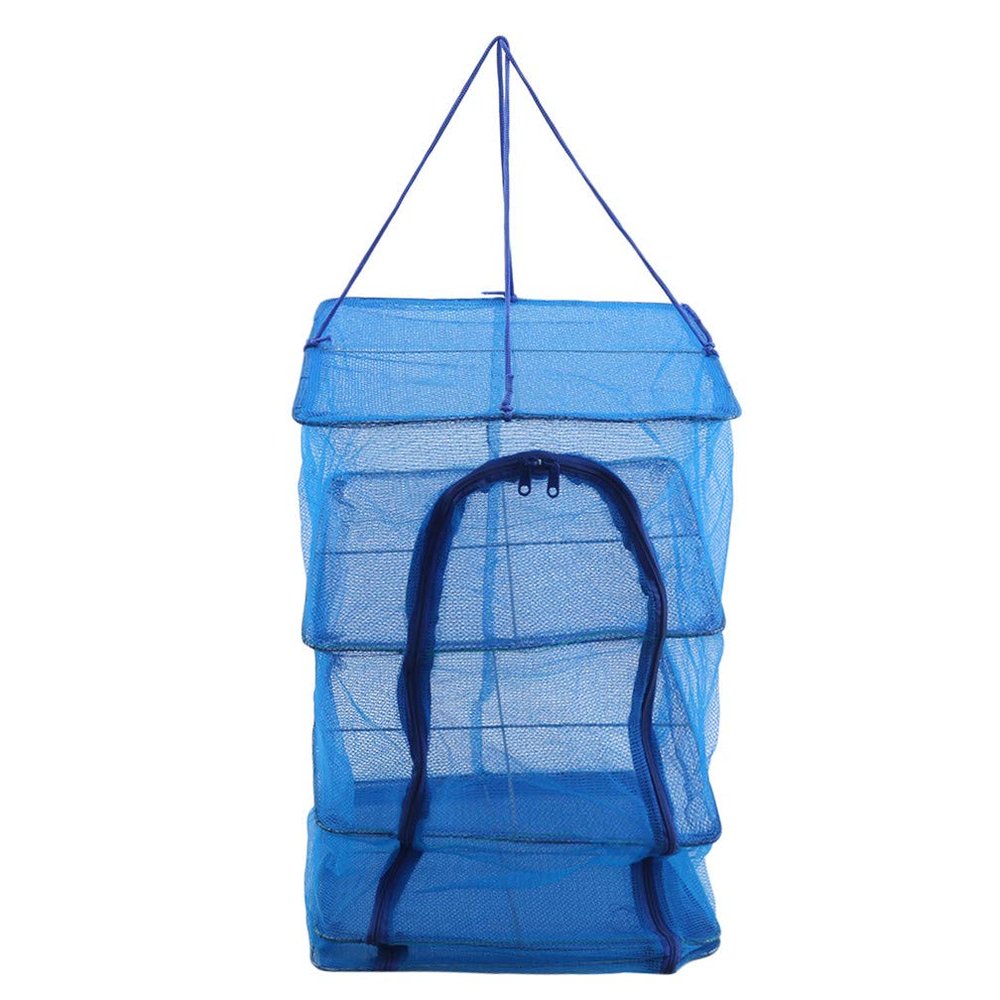 LJSLYJ Foldable Drying Fishing Net Rack Hanging Vegetable Fish Dishes Dryer Nylon Hanger Fish Net