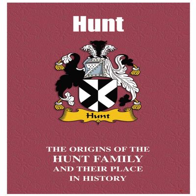 I LUV LTD Hunt English Family Surname History Booklet with Brief Historical Facts