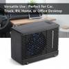 Portable AC for Cars and Trucks, Portable Air Conditioner 12V Car Fans for Car Home Office Fan Evaporative Water Cooler, Black view 2
