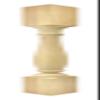 Highland Manor Wood Products French Island Leg - 34 1/2" Tall x 3 1/2" Wide - Unfinished Wooden Leg for Kitchen Islands, Tables or Desks (Pine) (1 Leg) view 1