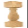 Highland Manor Wood Products French Island Leg - 34 1/2" Tall x 3 1/2" Wide - Unfinished Wooden Leg for Kitchen Islands, Tables or Desks (Oak) (1 Leg) view 1