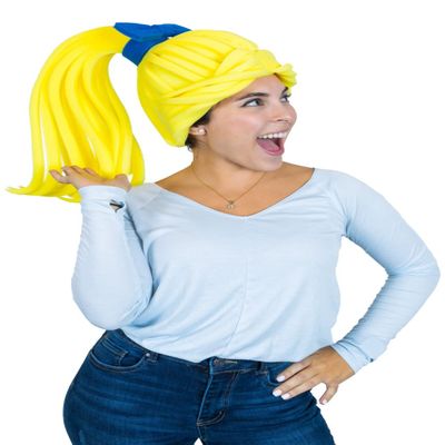 Foam Party Hats: Ponytail Foam Wig - Cosplay Wigs - Drag Queen Wig - Party Favors - Crazy Hat Day