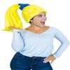 Foam Party Hats: Ponytail Foam Wig - Cosplay Wigs - Drag Queen Wig - Party Favors - Crazy Hat Day view 1