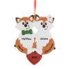 3D Personalized Our First Christmas Ornament 2025 | Custom Fox Couple Ornaments Woodland Animal Couples Ornament 2025 Family of 2 Foxes Unique for Couple Ornaments Couples Unique Gifts view 1