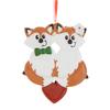 3D Personalized Our First Christmas Ornament 2025 | Custom Fox Couple Ornaments Woodland Animal Couples Ornament 2025 Family of 2 Foxes Unique for Couple Ornaments Couples Unique Gifts view 2