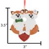 3D Personalized Our First Christmas Ornament 2025 | Custom Fox Couple Ornaments Woodland Animal Couples Ornament 2025 Family of 2 Foxes Unique for Couple Ornaments Couples Unique Gifts view 3