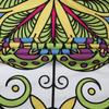 Violet Mist Mandala Round Beach Towel Blanket, Oversized Circle Microfiber Hippie Boho Bohemian Sandproof Flower Towel, Soft 60 inch Beach Towels with Tassels for Women Adult Swim Pool Yoga, Yellow view 3