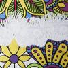Violet Mist Mandala Round Beach Towel Blanket, Oversized Circle Microfiber Hippie Boho Bohemian Sandproof Flower Towel, Soft 60 inch Beach Towels with Tassels for Women Adult Swim Pool Yoga, Yellow view 4