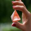 Crystal Pyramid of Natural Red Jasper Chakra Healing Stone, 1.5 inch view 3