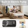 Simpli Comfy 18" Raised Twin Inflatable Air Mattress with Built-in AC Pump, Fast Self-Inflating Blow Up Air Bed with Waterproof Top for Home, Travel, Camping 75 x 40 x 18" view 3