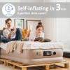 Simpli Comfy 18" Raised Twin Inflatable Air Mattress with Built-in AC Pump, Fast Self-Inflating Blow Up Air Bed with Waterproof Top for Home, Travel, Camping 75 x 40 x 18" view 4