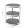 Spice Rack Rotatable Small Plastic Kitchen Cupboard Storage For Spices And Condiments, Rotating Spice Jars Holder For Kitchen And Pantry gray view 2