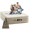 Simpli Comfy Inflatable 18 Queen Air Mattress with Built in Pump Self Inflating Blow Up Durable Heavy Duty Stay Firm Comfortable Air Bed Elevated for Home Guest Travel Relocate Camping view 1