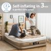 Simpli Comfy Inflatable 18 Queen Air Mattress with Built in Pump Self Inflating Blow Up Durable Heavy Duty Stay Firm Comfortable Air Bed Elevated for Home Guest Travel Relocate Camping view 4