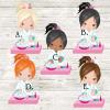 Spa Birthday Party Invitations, Manicure Birthday Party Invitations, Spa Party Invites With Envelopes (Pink & Turquoise - Pony Tails) view 2