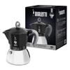 Bialetti - Moka Induction, Moka Pot, Suitable for all Types of Hobs, 6 Cups Espresso (9.4 Oz Espresso), 280 ml, Black view 1
