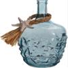 Home Essentials 31991 Aqua Bottle with Raffia and Starfish Icon, 11-inch High view 1