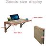 XHP Folding Wall-Mounted Table Wood Drop-Leaf Table Heavy Duty Wall Small Table Kitchen Dining Table Foldable Computer Desk for Bedroom Living Room Office (Size : 90cm*60cm) view 2