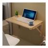 XHP Folding Wall-Mounted Table Wood Drop-Leaf Table Heavy Duty Wall Small Table Kitchen Dining Table Foldable Computer Desk for Bedroom Living Room Office (Size : 90cm*60cm) view 3