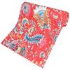 YUVANCRAFTS Indian Handmade Mukut Print Single Kantha Pure Cotton Multi Color Twin Size Kantha Throw Blanket Bedspread (RED) view 2