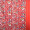 YUVANCRAFTS Indian Handmade Mukut Print Single Kantha Pure Cotton Multi Color Twin Size Kantha Throw Blanket Bedspread (RED) view 4