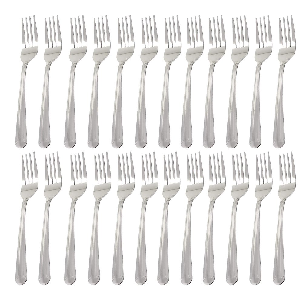 Winco 0014-05 24-Piece Dominion Heavy Weight Dinner Fork Set, 18-0 Stainless Steel