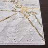 SAFAVIEH Amelia Collection Accent Rug - 4'5" x 6'5", Grey & Gold, Modern Abstract Design, Non-Shedding & Easy Care, Ideal for High Traffic Areas in Entryway, Living Room, Bedroom (ALA293G) view 4