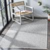SAFAVIEH Area Rug 8x10 - Augustine Collection - Large - Grey & Ivory, Geometric Fringe Design, Easy Cleaning, Ideal for Living Room, Bedroom, Office, Dining Space (AGT484F) view 1